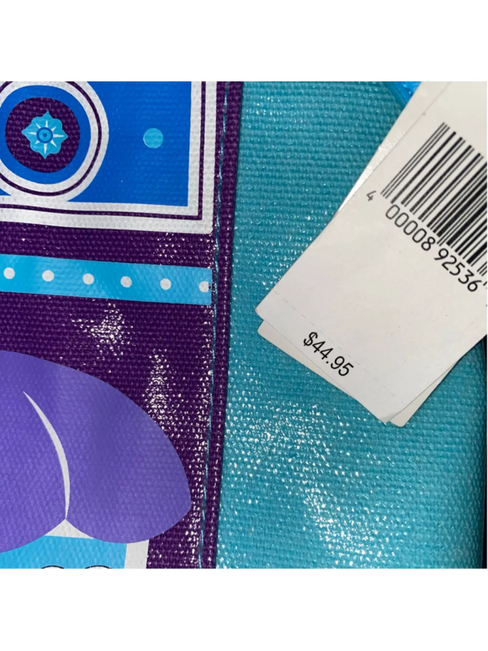 Women's Disney Parks The Chapeau Tote Handbag 12” Across Blue Purple